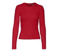 VERO MODA Vmchloe LS Ga Jrs Noos-Pantaloncini Maglietta a Maniche Lunghe, Salsa, XXL Donna