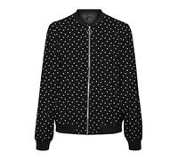 VERO MODA Vmcoco L/S Bomber AOP Ga Wvn Noos, Nero, x_s Donna