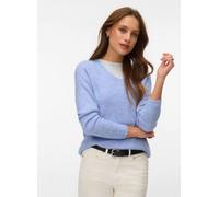 Vero Moda - Vmcrewlefile Ls V-Neck Blouse Noos Blu - Abbigliamento M Blu