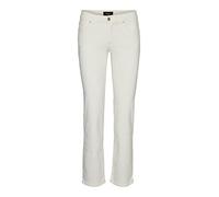 VERO MODA Vmdaf Mr Straight Jeans Ecru Noos, Natur, 27W x 30L Donna