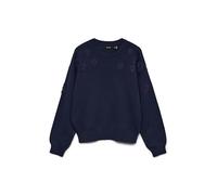 VERO MODA Vmdaisy EMB LS O-Neck Pullover Boo, Blazer Blu Marine, S Donna