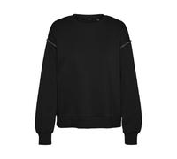 VERO MODA Vmdaisy Pearl Sweat Jrs Boo Ga Maglietta a Maniche Lunghe, Nero, XS Donna