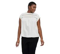 VERO MODA Vmdebbie Pleat S/L Top Ga Noos, T-Shirt Donna, Bianco, S