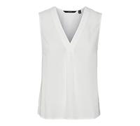 VERO MODA Vmderma SL Top Wvn Ga, Bianco, L Donna