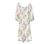 VERO MODA Vmdicthe 3/4 Square Calf Dress Wvn Ga, Bianco, L Donna