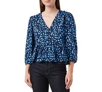 Vero Moda Vmditte 3/4 V-Collo Camicetta VMA Camicia da Donna, Salute/AOP:Diana