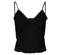 Vero Moda Vmditte-Canottiera Corta Jrs Noos Parte Superiore, Nero, S Donna