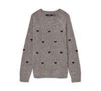 Vero Moda Vmdoffy Intarsia LS O-NCK Pullov Ga Noos, Moon Rock, XS