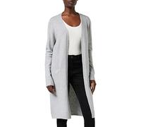 VERO MODA Vmdoffy LS Long Open Cardigan Ga Noos, Grigio (Light Grey Melange), XS Donna