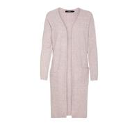 VERO MODA Vmdoffy LS Long Open Cardigan Ga Noos, Rosa, M Donna