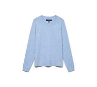 VERO MODA Vmdoffy LS O-Neck Blouse Ga Noos Maglione, Blue Jasper/Dettagli: Melange, L Donna