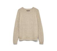 Vero Moda VMDOFFY LS O-Neck Blouse GA Noos Maglione, Sepia Tint/Detail:Melange, S Donna