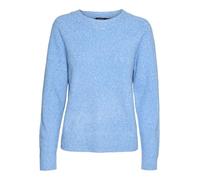 VERO MODA Vmdoffy LS O-Neck Blouse Ga Noos Pullover, Blu Azzurro. Dettagli: Melange, XS Donna