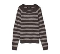 VERO MODA Vmdoffy LS O-Neck Blouse Ga Noos, Torta al Cioccolato, M