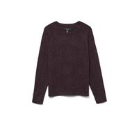 Vero Moda - Maglione bordeaux mélange con scollo rotondo-Rosso M