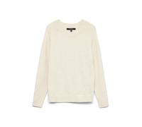 VERO MODA Vmdoffy LS O-Neck Blouse Noos Felpa, Beige (Birch Detail: Melange), 48 (Taglia Produttore: X-Large) Donna