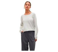 VERO MODA Vmdoffyshine LS O-Neck Blouse Rep Noos Maglione Lavorato a Maglia, Bianco Neve/Dettaglio: Lurex Argento, M Donna