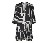 VERO MODA Vmeasy Joy Abito Corto a 3/4 da Donna Wvn Ga Summer, Nero, XS, Nero, XS