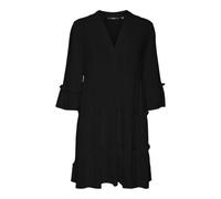 VERO MODA VMEasy Joy - Mini Abito da Donna in Viscosa con Maniche a 3/4, Nero, M
