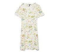 VERO MODA Vmeasy Joy SS Short Dress Wvn Ga, Bianco, S Donna