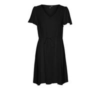 Vero Moda Vmeasy Joy SS Short Dress Wvn Ga, Nero, XL Donna