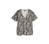 Vero Moda Vmeasy Joy V-Neck SS Blouse Wvn Ga, Farina d'avena, S Donna