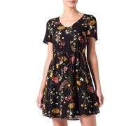 VERO MODA Vmeasy SS Short Dress R1 Wvn Ga Abito Estivo, Nero, S Donna