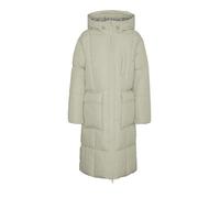 VERO MODA Vmelanoranja Wrp Long Coat Ga Boo Cappotto Trapuntato, Abbey Stone, S Donna