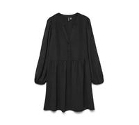 Vero Moda Vmemma LS Lace Dress Wvn Ga Noos, Camicetta, Nero, XS, Nero, XS