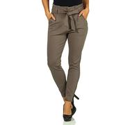 VERO MODA Vmeva Hr Loose Paperbag Pant Ga Noos, Pantaloni Donna, Bungee Cord, XL / 32L