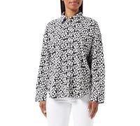 VERO MODA Vmeva OYA LS Shirt Wvn Camicia da Donna, Black/AOP:OYA, S