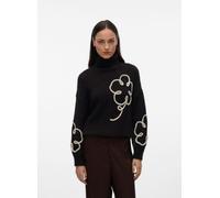 Vero Moda - VMFATIMA LS ROLLNECK PULLOVER Marrone - Abbigliamento XS Marrone