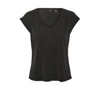 Vero Moda Vmfilli SS - Maglietta da Donna con Scollo a V Nero L