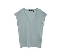 VERO MODA VMFILLI SS V-Neck Tee GA Noos 10247666, Gray Mist, S