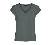 VERO MODA VMFILLI SS V-Neck Tee GA Noos, Balsamo Verde, XS