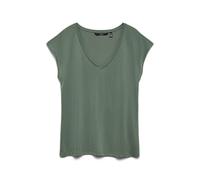 VERO MODA Vmfilli SS V-Neck Tee Ga Noos T-Shirt, Laurel Wreath, XS Donna