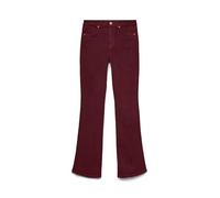 VERO MODA Vmflash Mr Flared Corduroy Pants Noos Jeans Fit, Tawny Port, 30W x 32L Donna