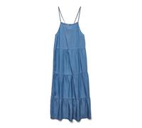 VERO MODA Vmfleur SL 7/8 Layer Dress Ga, Media Blu Denim, S