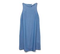 VERO MODA Vmfleur SL Short Dress Ga, Media Blu Denim, S