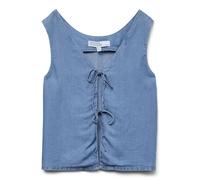 VERO MODA Vmfleur SL String 2Way Top Ga, Media Blu Denim, M