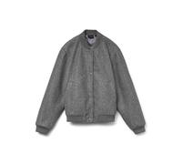 Vero Moda - Giacca bomber oversize in feltro grigio mélange S