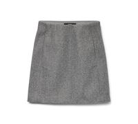 VERO MODA Vmfortuneallison HW Ga Noos-Gonna Corta Minigonna, Melange Grigio Medio, X-Small Donna