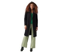 VERO MODA VMFORTUNEAYA SS23 Long Coat Noos Giacca, Black/Detail:Solid, S da Donna