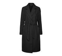 VERO MODA VMFORTUNEAYA SS23 LONG COAT NOOS, Giacca Da donna, Black/Detail:SOLID, M