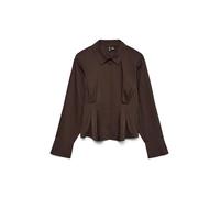 VERO MODA Vmfriba LS Cuff Top Wvn Ga, Torta al Cioccolato, XL Donna