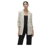 Vero Moda Vmfrida LS Regular Blazer Noos, Oatmeal. Dettagli: Melange, 42 Donna