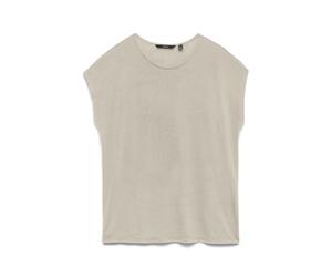 VERO MODA Vmgina AVA SS Top Jrs Noos, Farina d'avena, L Donna