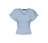 VERO MODA Vmginny SS V-Neck Pullover Noos Maglione, Skyway, S Donna
