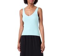 VERO MODA VMGLORY SL Rib Top GA Noos Parte Superiore in Maglia, Clearwater, L Donna