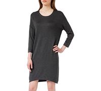 VERO MODA Vmglory Vipe Aura 3/4 Dress Noos, Vestito Donna, Grigio (Dark Grey Melange), 34 (Taglia Produttore: X-Small)